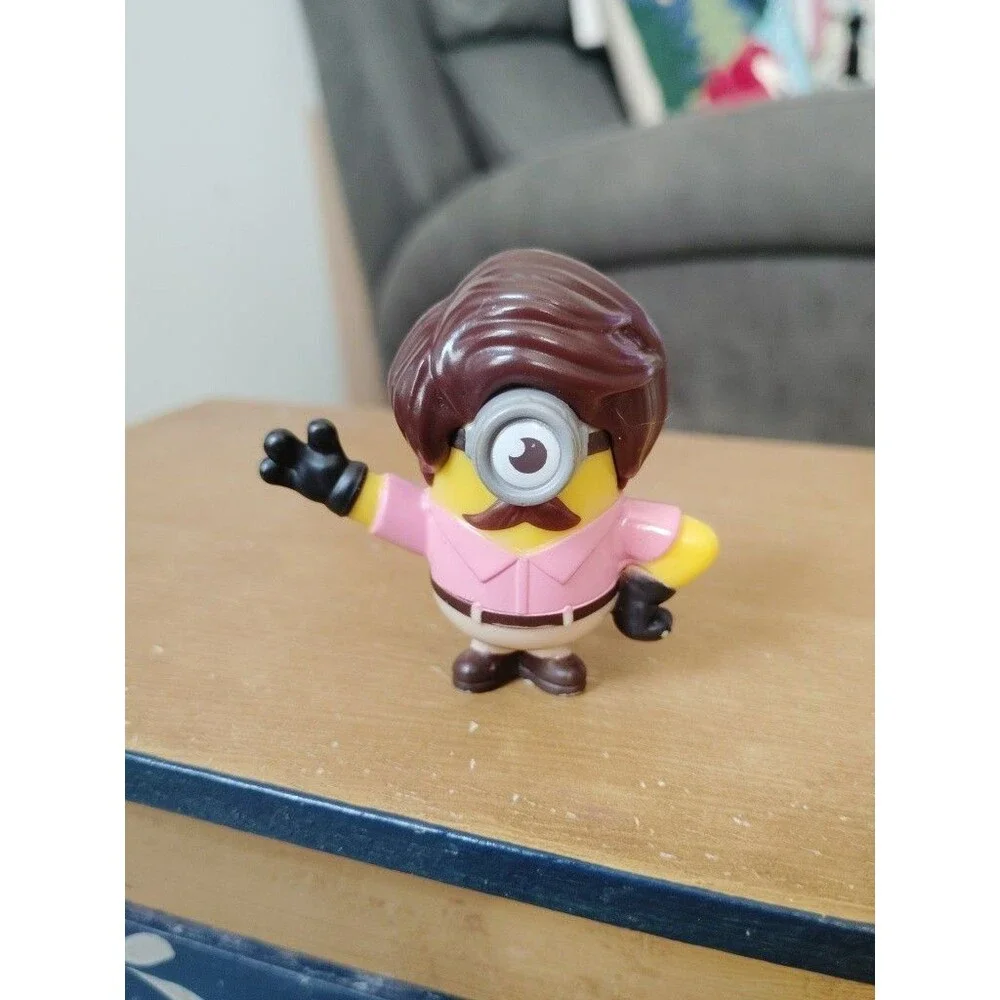 McDonalds Happy Meal Toy Minions #37 figure 2019 Man Dad Cyclops Brown Hair